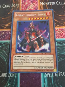 Yu-Gi-Oh! Great Shogun Shien LCGX-EN233 Secret Rare 1st Edition Near Mint - Image 1