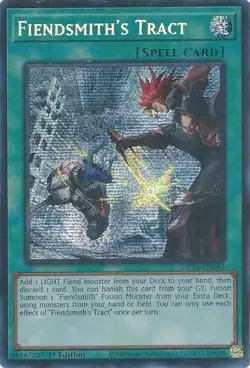 Yu-Gi-Oh 2025 Mega-Pack Fiendsmith's Tract MP25-EN093 Prismatic Secret Rare NM - Image 4