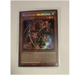 Yu-Gi-Oh! TCG Regenesis Archfiend 1st Edition Effect Holo ATK 2500 DEF 2500 Eng… - Image 1