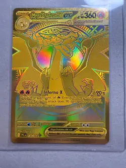 Mega Charizard X ex 130/094 Holo Hyper Rare Phantasmal Flames Pokemon Card - Image 1