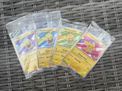 Pokemon TCG Pikachu Batik Promo Card Set Of Four Indonesian Sealed UK Seller - Image 1