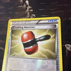 Pokemon TCG Crushing Hammer Item Trainer Card 92/98 Reverse Holo - Image 3
