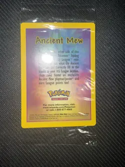 Ancient Mew Pokemon Game Movie Promo Ancient Mew Holo Sealed - Image 1