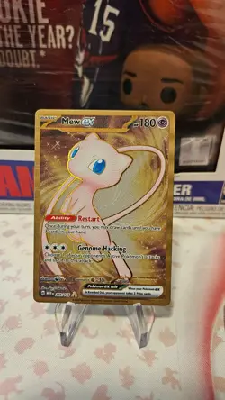 2023 Mew EX 205/165 Scarlet & Violet 151 Metal Full Art Pokemon Card - Image 1