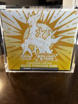 Brilliant Stars Pokemon Center Exclusive ETB Elite Trainer Box With Acrylic Case - Image 1