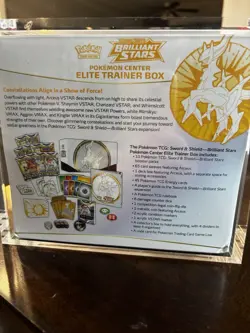 Brilliant Stars Pokemon Center Exclusive ETB Elite Trainer Box With Acrylic Case - Image 2