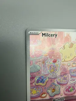 Pokemon TCG Milcery 152/142 Sv07: Stellar Crown Illustration Rare Holo Nice! - Image 2