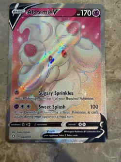 Pokemon ALCREMIE V 064/072 Full Art Ultra Rare (2021 Shining Fates) NM/Near Mint - Image 1