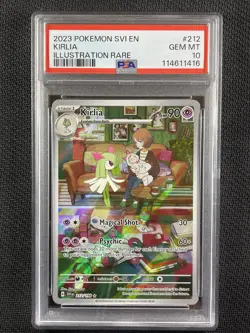 Pokemon Card PSA 10 Kirlia Illustration Rare S&V Base 2023 212/198 - Image 1
