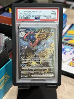 POKEMON 2024 SCARLET VIOLET PROMO GRENINJA EX SPECIAL ILLUSTRATION 132 PSA 9 - Image 1