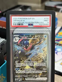 POKEMON 2024 SCARLET VIOLET PROMO GRENINJA EX SPECIAL ILLUSTRATION 132 PSA 9 - Image 2