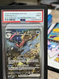 POKEMON 2024 SCARLET VIOLET PROMO GRENINJA EX SPECIAL ILLUSTRATION 132 PSA 9 - Image 3