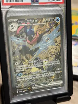 POKEMON 2024 SCARLET VIOLET PROMO GRENINJA EX SPECIAL ILLUSTRATION 132 PSA 9 - Image 4