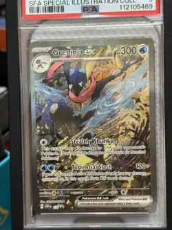 POKEMON 2024 SCARLET VIOLET PROMO GRENINJA EX SPECIAL ILLUSTRATION 132 PSA 9 - Image 5