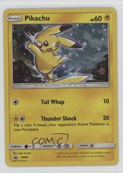 Pikachu Holo Pokemon Sun & Moon Black Star Promo #SM98 - Image 1