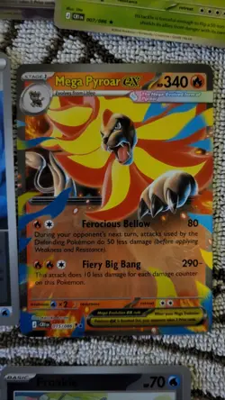 Mega Pyroar ex 15/86 Double Rare Pokemon Chaos Rising ME04 NM - Image 1