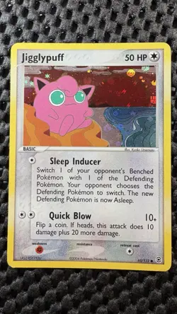 Pokemon Jigglypuff 65/112 EX FireRed & LeafGreen Reverse Holo rare LP - Image 1