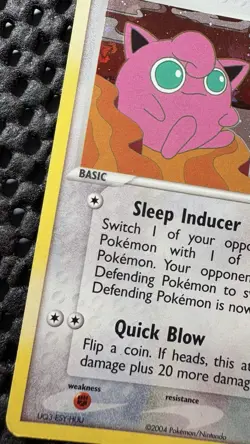 Pokemon Jigglypuff 65/112 EX FireRed & LeafGreen Reverse Holo rare LP - Image 4