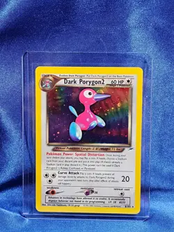 Pokemon Card Rare Holo DARK PORYGON2 Neo Destiny 8/105 2000 - Image 1