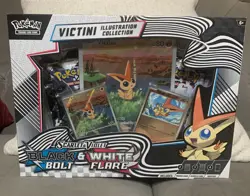 Pokemon TCG Black Bolt & White Flare Unova Victini Illustration Collection Box - Image 1