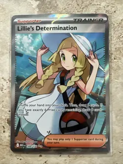 Pokemon TCG Lillie's Determination Full Art 169/132 Mega Evolution Near Mint - Image 1
