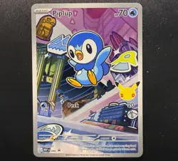 Piplup 042 First Partners Illustration Rare Black Star Promo Pokemon TCG MINT - Image 2
