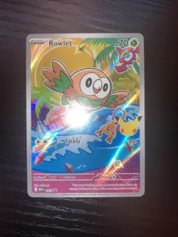 Rowlet 043 First Partner Illustration Collection Promo Pokemon English NM - Image 2