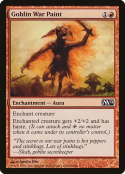 GOBLIN WAR PAINT X 4 N/M- MAGIC 2012 MAGIC THE GATHERING - Image 1