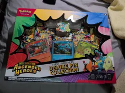 Pokemon Mega Evolution Ascended Heroes Deluxe Pin Collection Box Tepig - Image 1