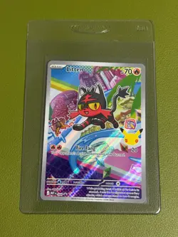 Litten 044 First Partner Illustration Collection Promo Pokemon English - Image 1