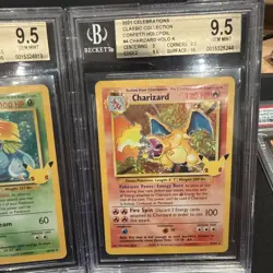 Pokemon Celebrations Charizard, Blastoise & Venusaur All bgs 9.5 gold - Image 4