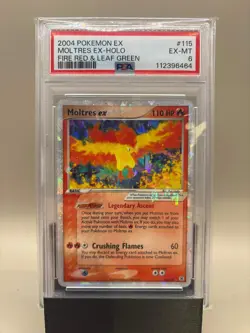 PSA 6 Excellent/Mint - Moltres EX Holo #115 Pokemon Fire Red & Leaf Green, Grade - Image 1