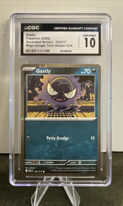 Gastly CGC 10 Pokemon TCG Ascended Heroes 123/217 Holo English 2026 - Image 1