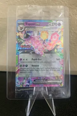 Pokemon TCG: Espeon ex Promo | Prismatic Evolutions Stamp | 034/131 | SEALED - Image 1