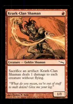 MTG Krark-Clan Shaman LP Light Play Mirrodin [3146] - Image 1