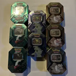 Pokemon TCG Slaking,Tyranitar & Darkrai - Lot Of 8 New Sealed Collectors Tins🔥 - Image 1