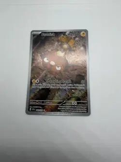 Pokemon Stunfisk Illustration Rare Full Art Holo 202/191 SV8 Basic HP 110 - Image 4