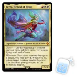 TERRA, HERALD OF HOPE Final Fantasy Commander Magic MTG MINT CARD - Image 1