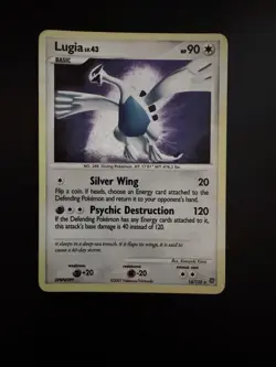 2007 Pokemon Card Lugia Secret Wonders 14/132 Holo English Very Good World Ship - Image 1