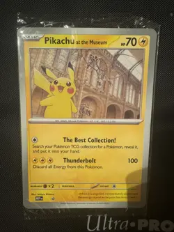 Pokemon Pikachu At The Museum Jumbo Oversize Promo Card Sealed Mint Condition - Image 1
