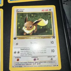 VTG. Lot Of 6 Pokemon Cards 1999/2000 Wartortle, Poliwhirl, Polygon, Eevee - Image 2