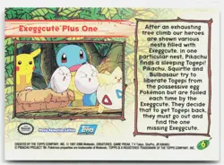 Exeggcute Plus One #6 Topps The Movie 2000 Trading Cards Pokemon MP - Image 2