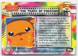 The Tears Of Pokemon #37 Topps The First Movie Trading Cards Pokemon MP - Image 2