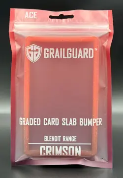 CRIMSON Grail Guard RED & BLACK Graded Card Slab Bumper Protector Case for ACE - Image 1