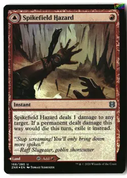 MTG Spikefield Hazard [ZNR - 166] LP Foil 4-50 - Image 1