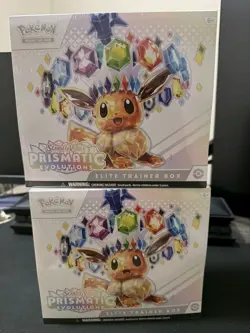 Pokemon TCG Prismatic Evolutions Elite Trainer Box ETB - Factory Sealed Lot x2 - Image 1