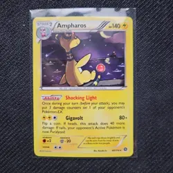 Pokemon TCG Ampharos Steam Siege 40/114 Holo Holo Rare - Image 1