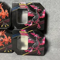 Pokemon Empty Tins Lot of 9 Assorted Galarian Articuno Zapdos Moltres - Image 3