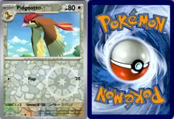 PIDGEOTTO 017/165 C 151 POKEMON REVERSE HOLO NM/M - Image 3
