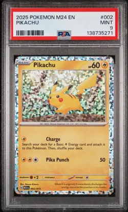 2025 POKEMON M24 EN-MCDONALD'S COLL #002 PIKACHU PSA 9 - Image 1